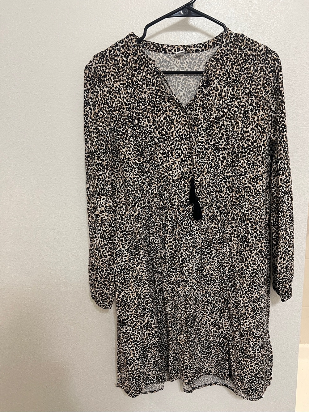 Old Navy Leopard Print Tunic in Black and Brown